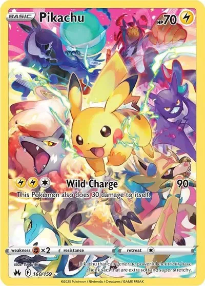 Pikachu (Secret) 1/129 Crown Zenith Pokemon card