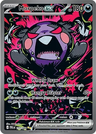 Morpeko ex 4/124 Pitch Black Pokemon card