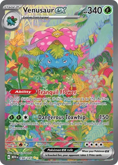 Venusaur ex 11/151 Scarlet & Violet 151 Pokemon card