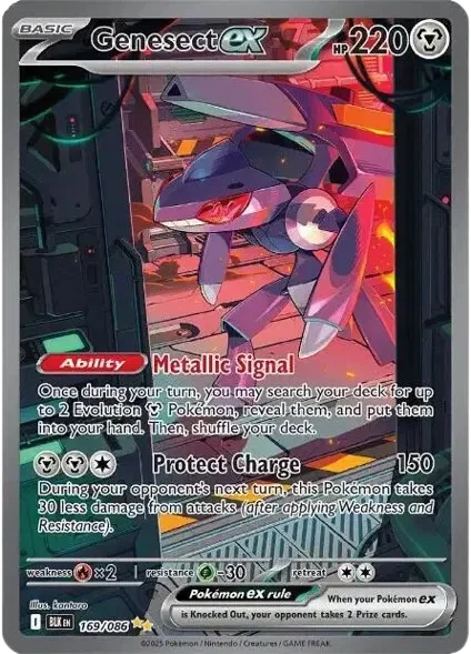 Genesect ex 3/115 Black Bolt Pokemon card