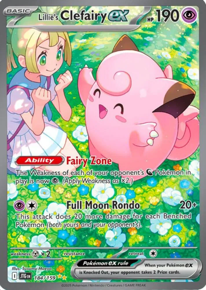 Lillie's Clefairy ex 7/119 Journey Together Pokemon card