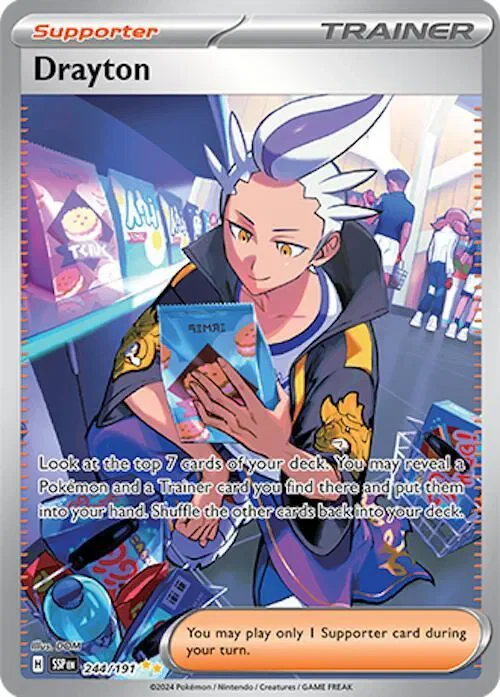 Drayton 7/248 Surging Sparks Pokemon card