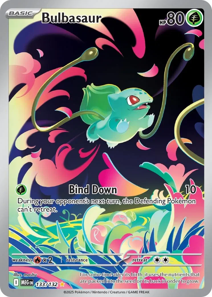 Bulbasaur 1/124 Mega Evolution Pokemon card
